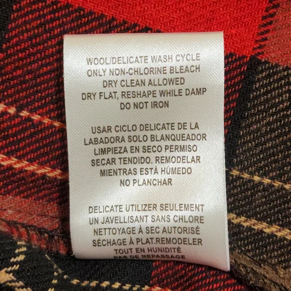 Enjoy Coca-Cola Flannel Lumberjack Shirt Red Black Plaid Wool-Blend Women's Sz L - Picture 8 of 8